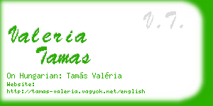valeria tamas business card