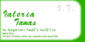 valeria tamas business card